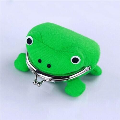 Cute Women Cartoon Frog Shape Coin Purse Ladies Clutch Wallet Storage Bag Portable Supplies