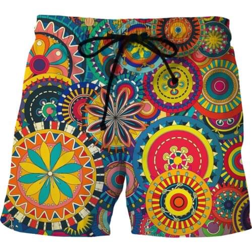 Mens Quick Dry Summer Beach Board Boxer Shorts Trunks 2020 Fashion 3D African Dashiki Print Boardshorts Men Hip Hop Short Homme