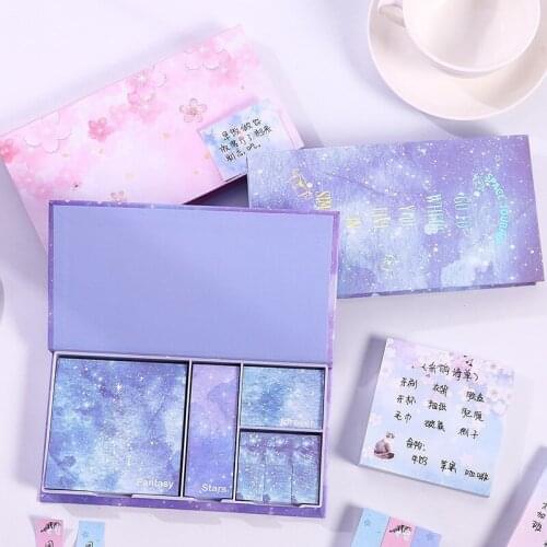 Creative Cute Cat Sticky Notes Kawaii Cartoon Memo Pad Set Office Planner Scrapbooking Notepad School Stationary Supplies 02122