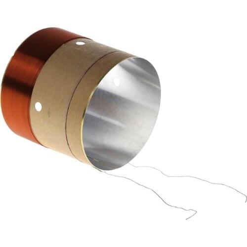 2Pcs 51.5 Core Woofer Voice Bass Coil ASV White Aluminum for 10" 12" 15" Subwoofer Woofer Sound Speaker DIY Repair Accessories
