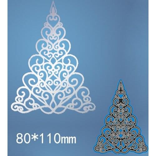 New Arrival flower edge tree frame Cutting Dies Stencil DIY Scrapbooking Photo Album Embossing Decor Paper Card Craft 80*110mm