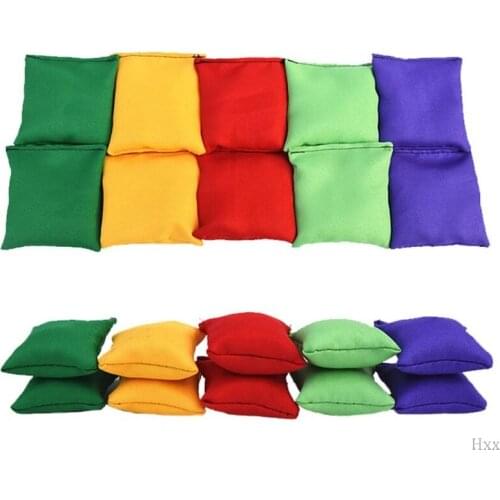 New 2pcs Nylon Bean Bags Fun Sports Outdoor Family Games Bean Bag Toss Carnival Toy