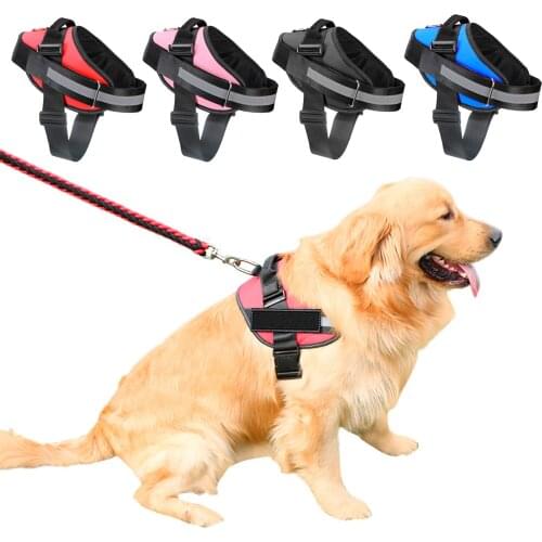 Pet Collar For Small large Dog Vest XS/S/M/L/XL Dog Harness NO PULL Reflective Breathable Adjustable Pet Harness Dog Accessories