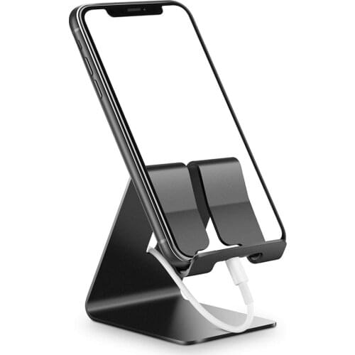 Aluminum Alloy Mobile Phone Holders for Desk Charger Dock Station for IPhone X Samsung Huawei Smartphone Support Stand Bracket