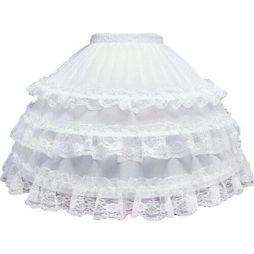 Adjustable fishbone lolita skirt Petticoat Bustle Crinoline Party Underdress Jupon Underskirt Pannier Kawaii Lolita Petticoat