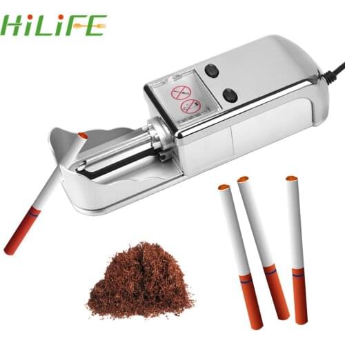 Tobacco Roller Pipe Injector Herb Tobacco Roller EU Plug Electric Automatic DIY Smoking Accessories Cigarette Rolling Machine