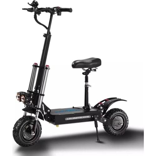 Hot Adult Electric Scooter with 60V/2800W big battery travel range 120KM scooter big wheel 6KW power for Strong cross-country