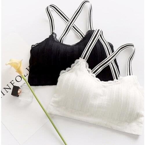 YSMILE Y Women Black White Striped Underwear Spring Summer Sexy Fitness Condole Belt Wireless Comfortable Undies For Girls Lady