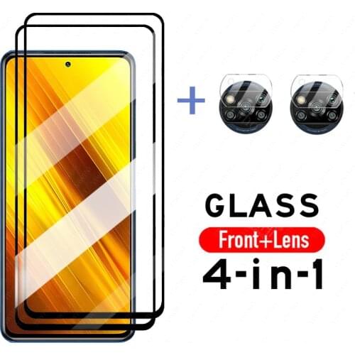 Tempered Glass on For Xiaomi Poco X3 NFC Case Screen Protector for Xiaomi Poco X3NFC Camera Glass for Xiaomi Poco X3 Covers