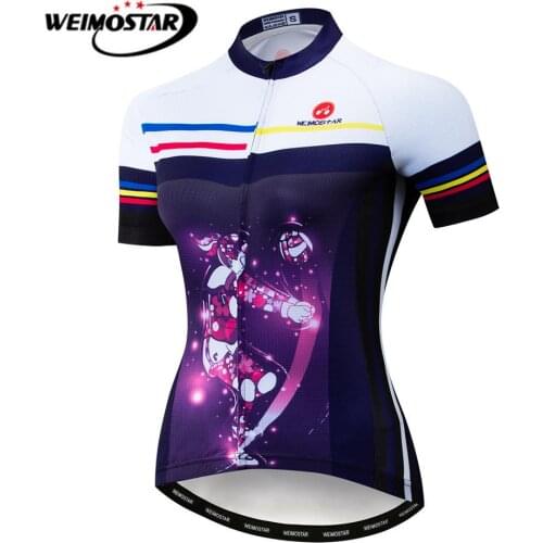 Weimostar 2019 Women Cycling Jersey Summer MTB Road Bike Jersey Short Sleeve Mountain Cycling Clothing Pro Team Bicycle Shirt