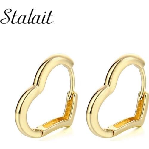 Gold Love Hollow Heart Hoop Earrings Minimalist Jewelry Designer Geometric Romentic Accessories For Women Charm New Gift