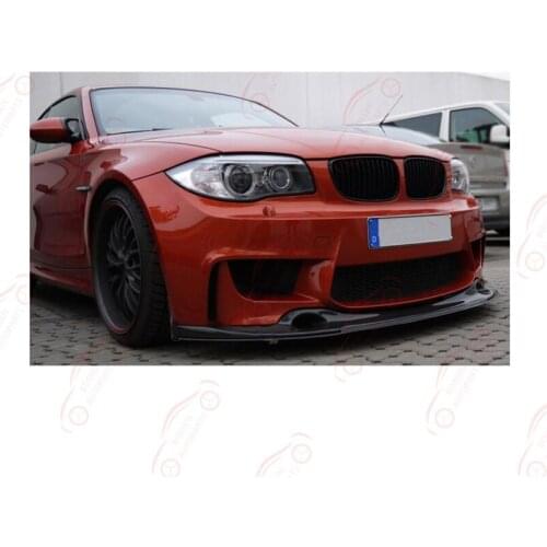 1 série de fibra carbono do amortecedor dianteiro spoiler para bmw e82 1m coupe 2 door 2011 amortecedor dianteiro do carro spoil