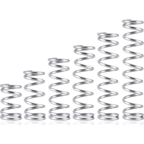10PCS Wire Diameter 0.2mm 304 Stainless Steel Coil Compression Spring