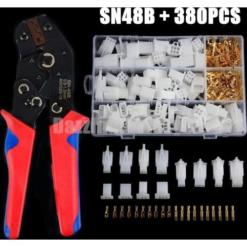 2 3 4 6 pin motorcycle motor cable wire connector car male and female Kit terminal plug splice Automotive ship boat HS48B pliers