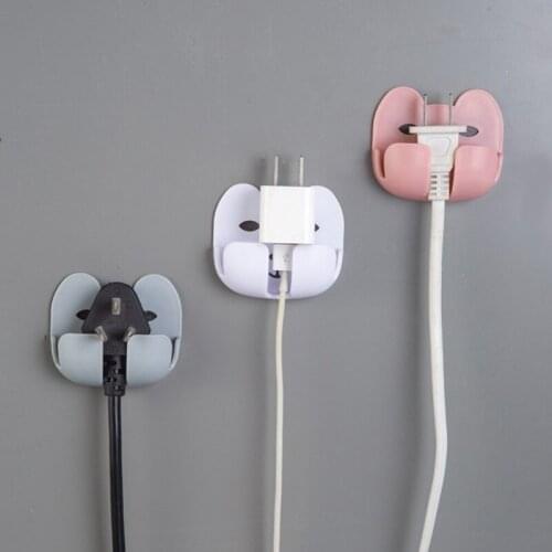 2pc Cat Plug holder Socket Hook Self Adhesive Door Wall Hangers Towel Handbag Hooks Plug Hook Kitchen Bathroom Accessories