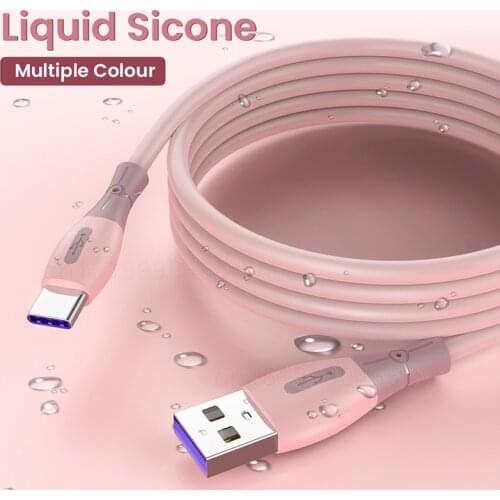 3A Fast Liquid Silicone Mobile Phone Micro USB Type C Cable For Samsung Huawei Smartphone Charging Cab Data Transfer Cable