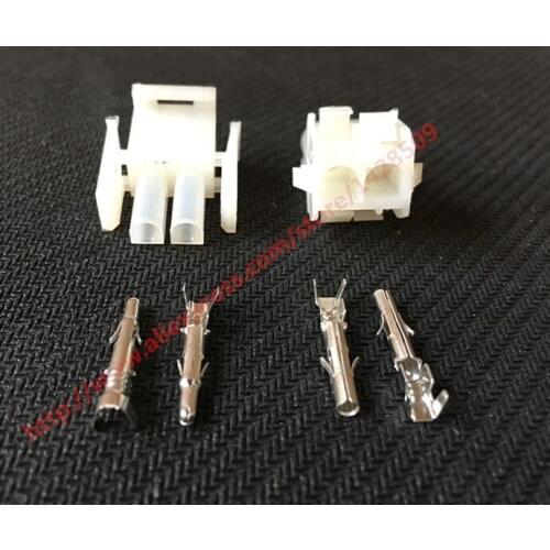 5 Set Tyco Amp 2 Pin PA66 1-480699-0 Female Male Electrical Wiring Harness Plug Connector Motorcycle