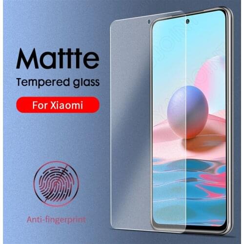 9H Matte Tempered Glass For Xiaomi Mi 10T Poco X3 NFC F3 GT M3 F2 Pro Redmi Note 10 9 8 7 Pro 9S 10S 9T 9A K40 Screen Protector