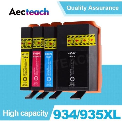 Aecteach Ink Cartridge Replacement For HP 934 935 XL 934XL 935XL For HP934 For HP934XL Officejet Pro 6812 6830 6815 6835 6230