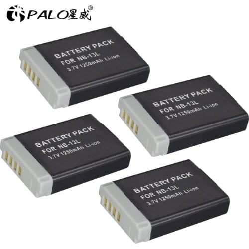 PALO NB-13L NB13L battery NB 13L Camera Battery 3.7V 1250mAh For Canon G7 X Mark II G7X PM165 G5X G9X G9 X SX620 SX720 SX730 SH