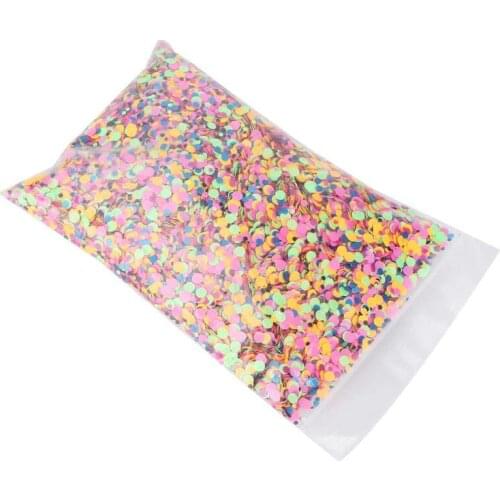 Glitter Nail Nail Art Circle Shape Chunky Glitter Cosmetic Nail Art Flakes Festival Crafts Sequins 50g Sparkles For Nails Nail