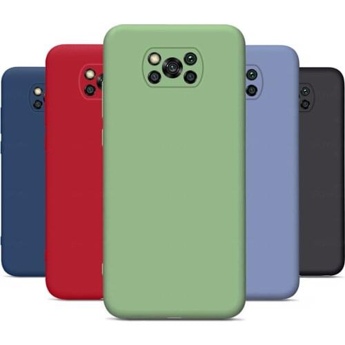 Colorful liquid soft silicone phone cover case for xiaomi pocophone x3 pro poco x3pro little poko x 3pro nfc shockproof coque