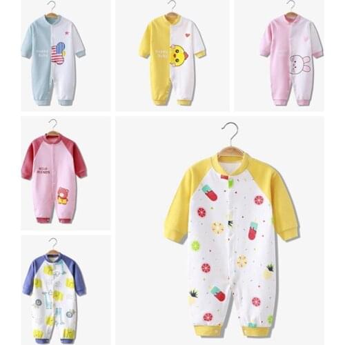 Cute Cartoon Design Baby Romper Autumn New Born Baby Jumpsuit Long Sleeve Climbing Clothes Boutique Baby Onesie 0-24 Month