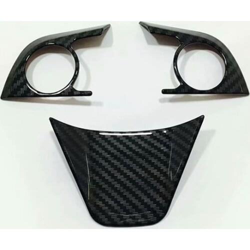 For Toyota RAV4 RAV 4 2019 ABS Chrome Inner Steering Wheel Decoration Cover Trim Car Stikers Car Styling Accessories 3pcs/set