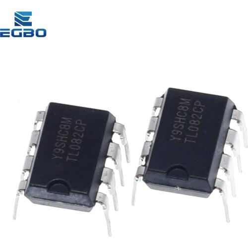 EGBO 10PCS TL082CP DIP-8 TL082 DIP TL082CN