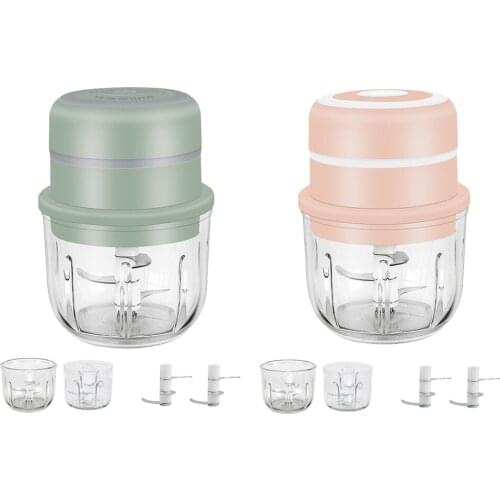 Electric Wireless Garlic Chopper Masher Food Processor Mincer Grinder