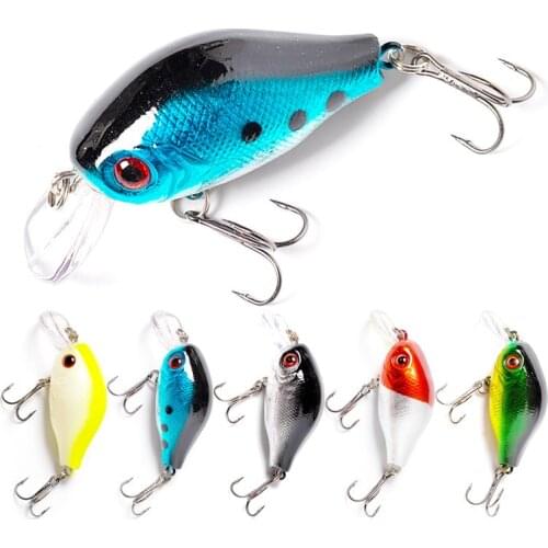 Fishing crank 60mm 7.6g Crankbait Fishing Lure Artificial Hard Crank Bait Bass Fishing Wobblers Japan Topwater Minnow Fish Lures