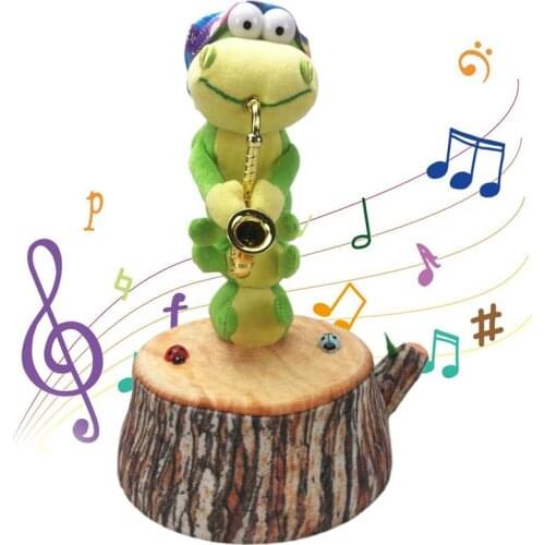 Dancing Caterpillar Plush Toy Electric Cute Sunflower Cactus doll plush toy Comforts Children Kids Sleeping Animal Plush doll