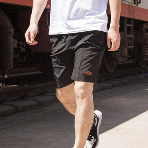 Summer straight casual shorts for boys embroidery plus size male shorts elastic waist loose board shorts breathable beach shorts