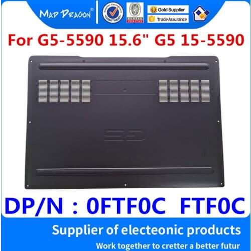 MAD DRAGON Brand Laptop Bottom Base Bottom Cover Assembly black shell for for Dell G5-5590 G5 15-5590 0FTF0C FTF0C 13N4-0HA030