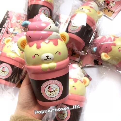 Creamiicandy yummiibear coffee squishy Slow Rising Gift Toy