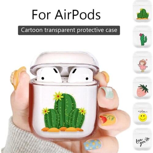 Cartoon Wireless Bluetooth Earphone Case Silicone Charging Headphones Cases For Apple AirPods Protective Charging Box
