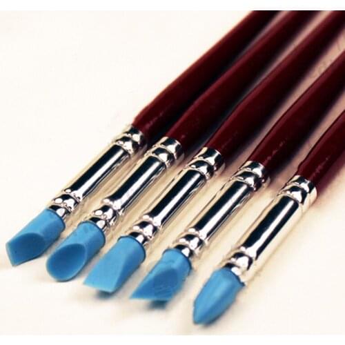 Silicone pen set,White liquid special pen,Watercolor paint oil painting acrylic paint gouache painting texture pens,Silicone nib