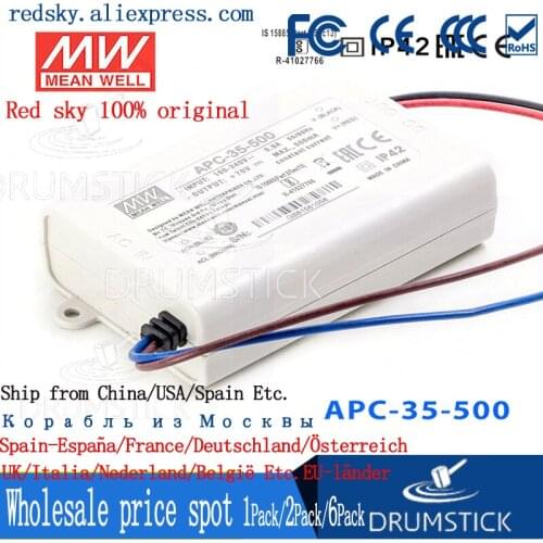 Steady MEAN WELL APC-35-500 70V 500mA meanwell APC-35 70V 35W Single Output LED Switching Power Supply