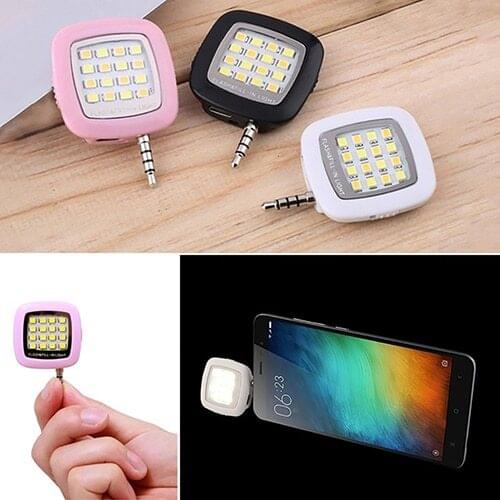 Mini Portable Fill-in LED Flash Selfie Light Sync Flash for Photography Smart Phone