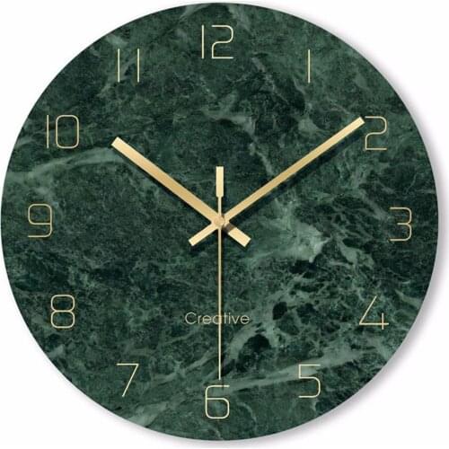 Simple Decorative Creative Nordic Modern Marble Clock Wall