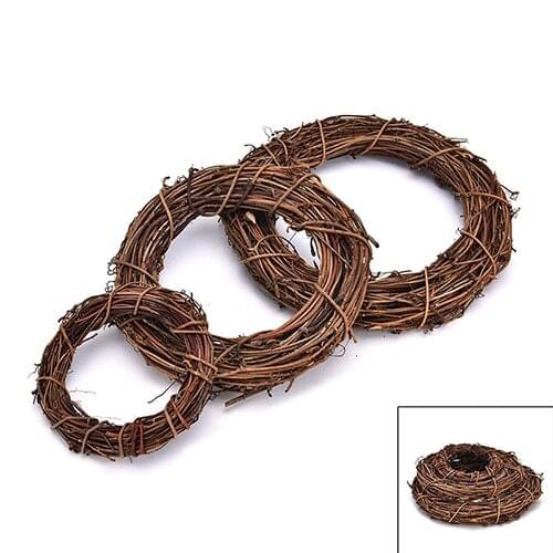 Christmas Wedding Wreaths Decoration Garland Material Rattan Wreath Party Decoration Party Acc 10cm/15cm/20cm