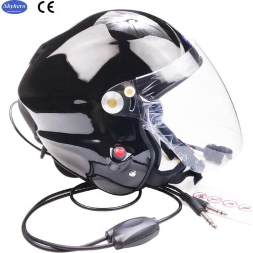 Noise Cancelling Headset Fiber Glass Paramotor Helmet EN996 Certified Powered Paragliding