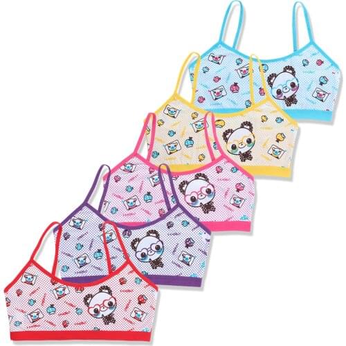 Young Kids Training Bra Tops Adolescent Girls Cotton Running Vest Sport Teen Girls Underwear Children Bras for 8-18 Years Old
