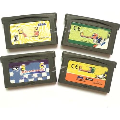 Sicsonic Advance Series The 1 2 3 EUR Version Video Game for 32 Bit Handheld Player Cartridge Console Card