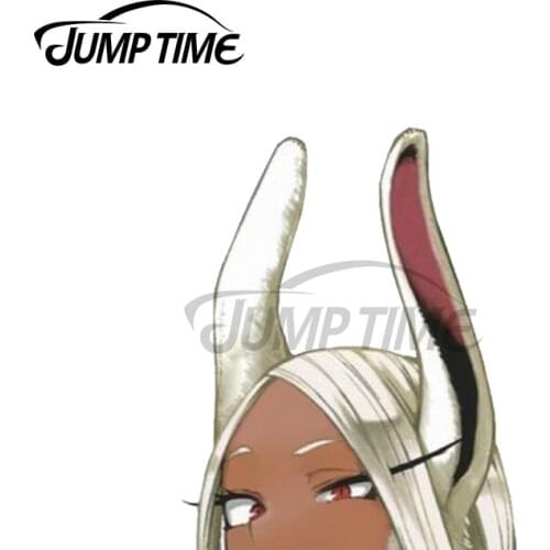 Jump Time 13 x 8.9cm For Mirko Peeker Car Stickers Repair Car Decal Suitable For VAN ATV SUV Scratch-Proof Laptop Decoration