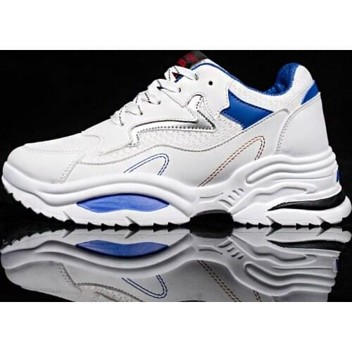 Weweya New Trend Height Increasing Breathable Sneakers Casual Shoes Men Mesh Platform Sneaker Dad Shoes Chunky Tenis Masculino