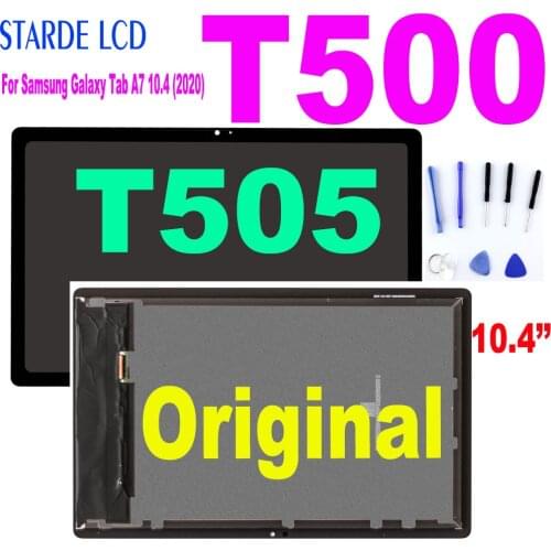 Original For Samsung Galaxy Tab A7 10.4 (2020) SM-T500 T505 T500 LCD Display Touch Sensor Glass Screen Digitizer Assembly