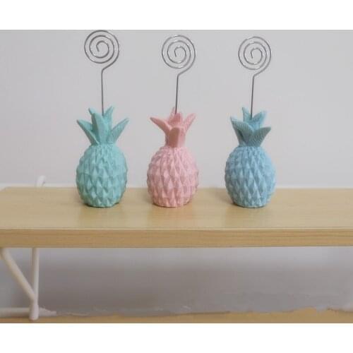1pcs Party Kids Stationery resin orBanknts pineapple w53 Message place Lomo Gift Kids Seat Card Clip