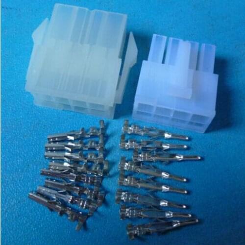 10/50/500set/lot 5557/5559-8P 5557/5559 2X4pin Automotive wiring harness connector male female 8pin