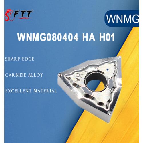 WNMG080404 HA H01 WNMG 080404 Aluminum cutter blade Insert Cutting Tool turning tool CNC Tools AL +TIN Alloy wood